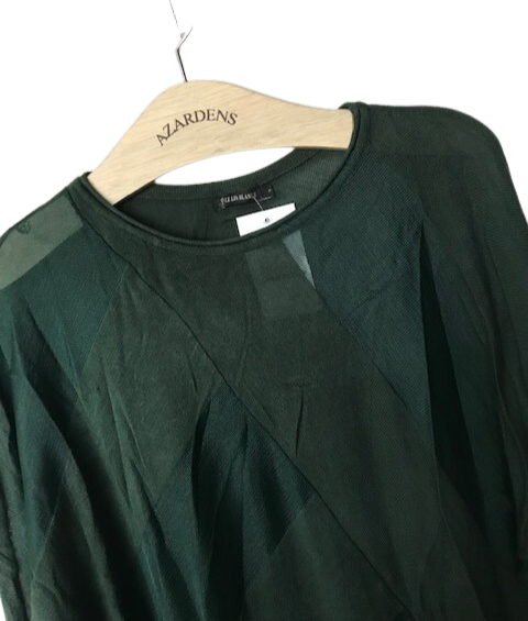 Blusa Verde Manga Morcego - Lelis Blanc