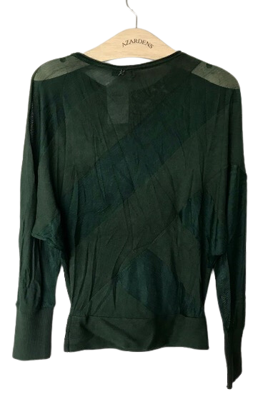 Blusa Verde Manga Morcego - Lelis Blanc