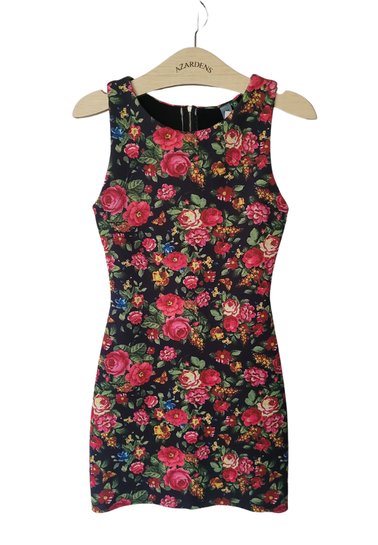 Vestido Floral Preto Color - Farm