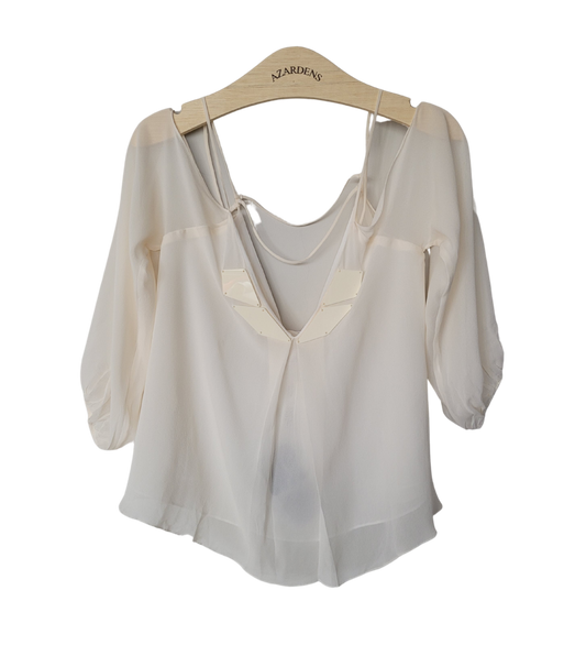 Blusa Creme de Seda - Animale