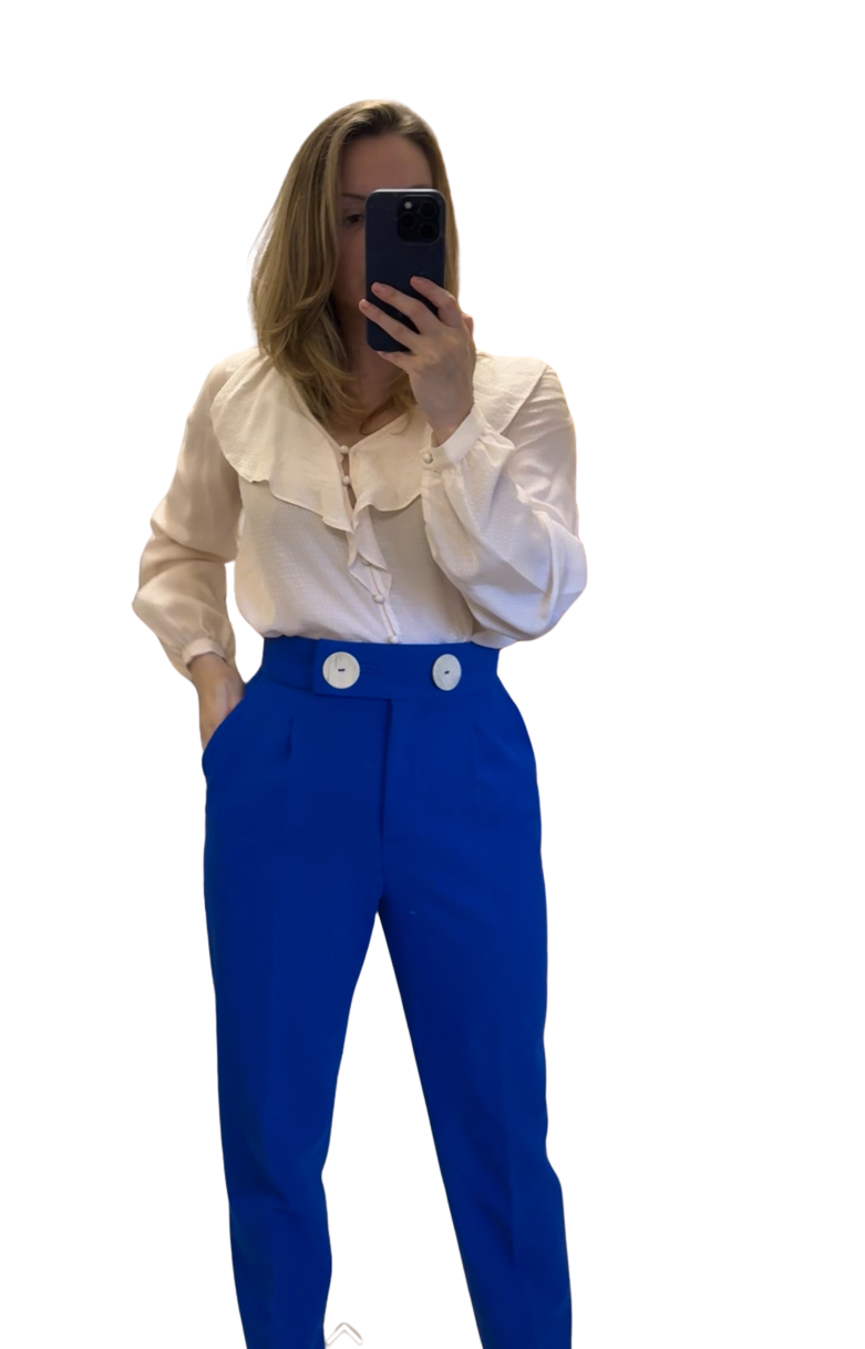 Calça Azul Royal - Zara