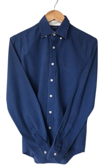 Camisa Xadrez Azul Social Manga Longa - Brooksfield