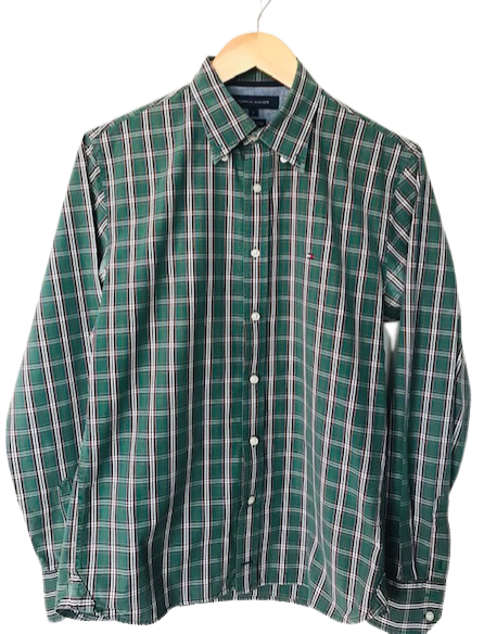 Camisa Xadrez Verde Manga Longa - Tommy Hilfiger