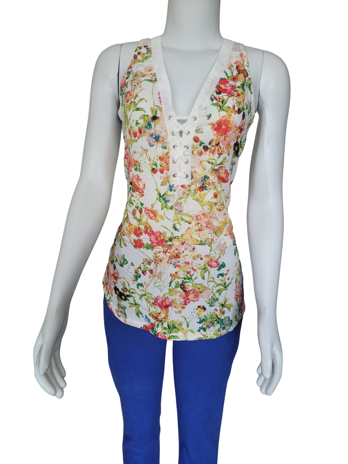 Blusa Regata Off-White Floral  - Miose