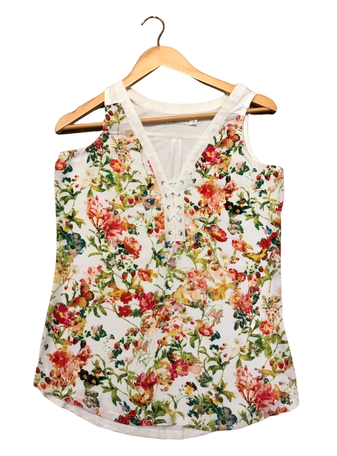 Blusa Regata Off-White Floral  - Miose