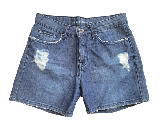 Shorts Jeans com rasgos - Calvin Klein