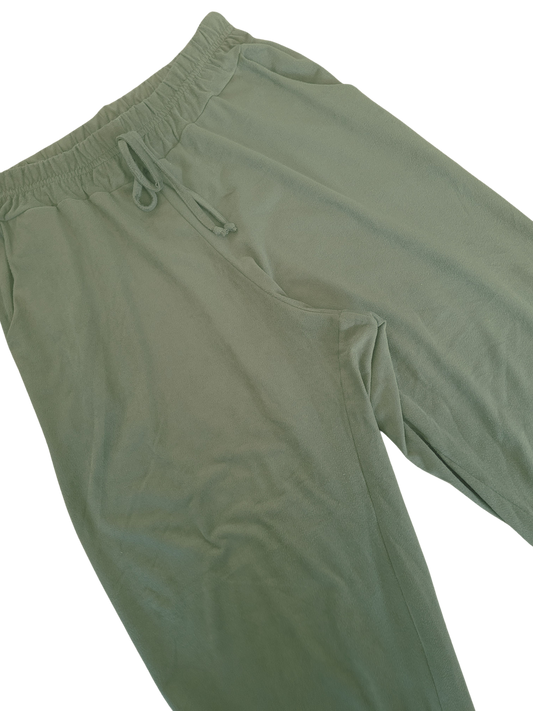 Calça Verde Jogger com elástico - Morena Tropical