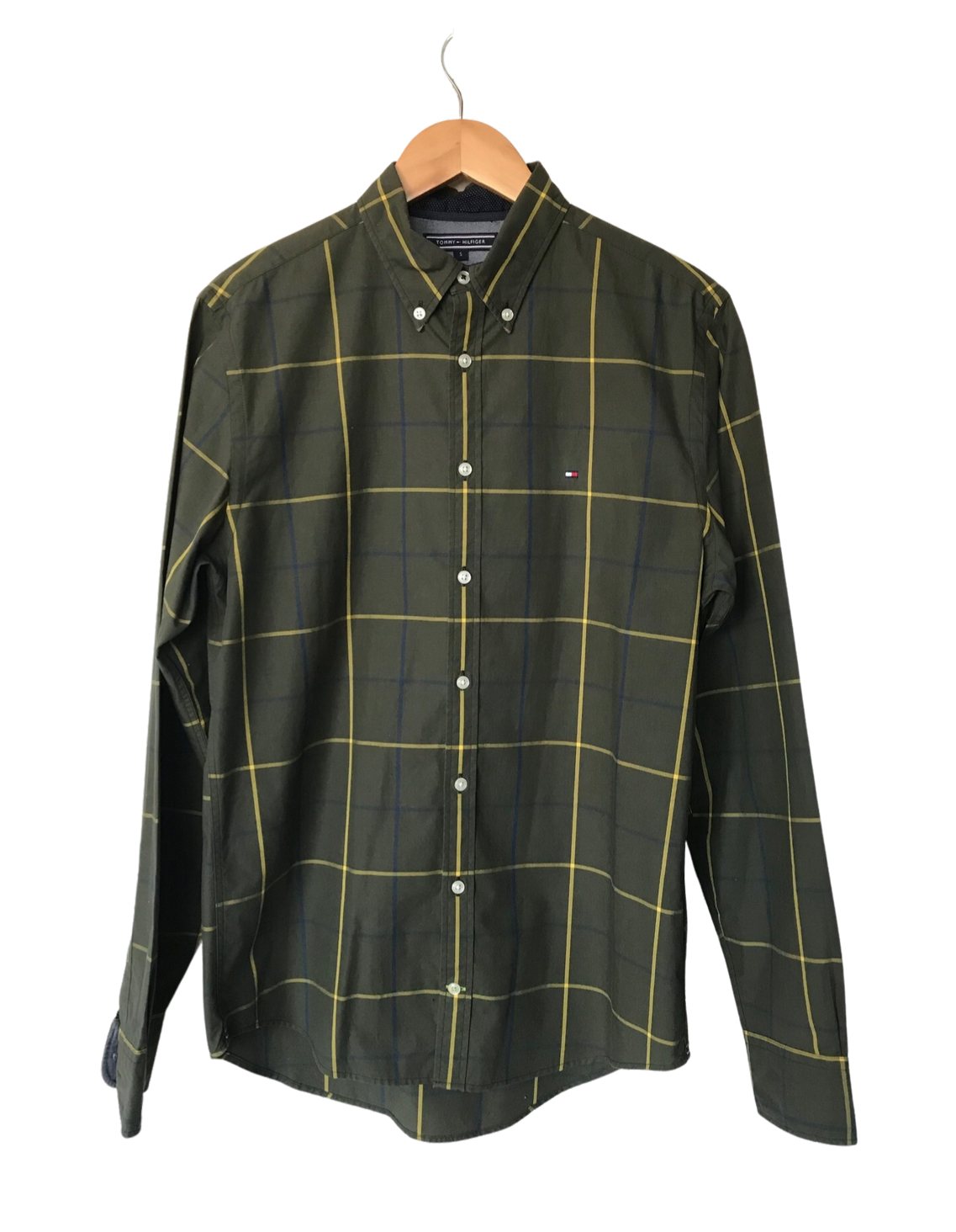 Camisa Verde Xadrez Manga Longa - Tommy Hilfiger