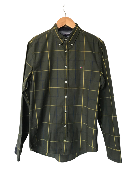 Camisa Verde Xadrez Manga Longa - Tommy Hilfiger