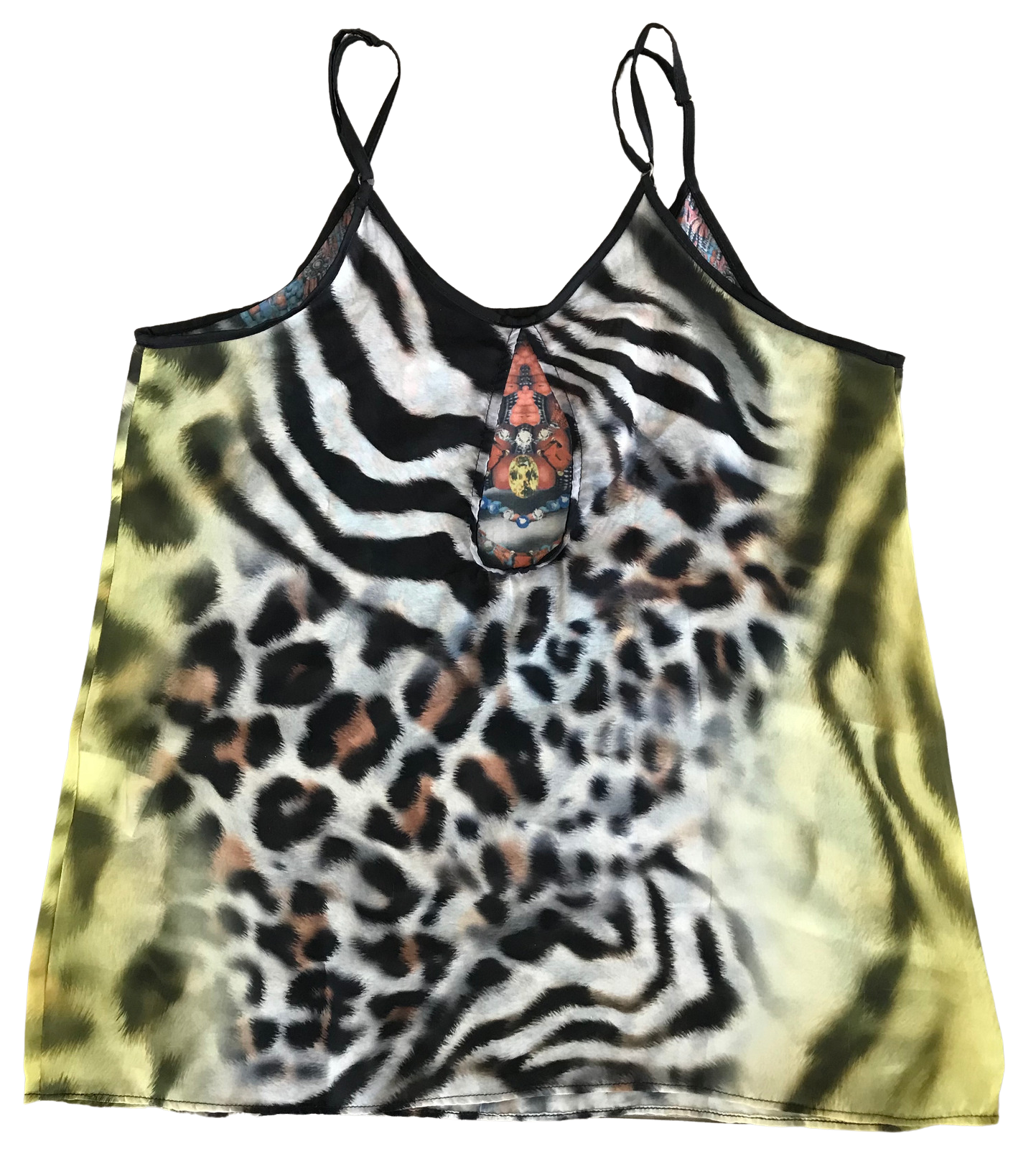 blusa animal print alça