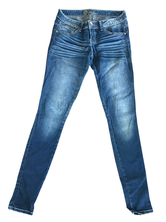 calça jeans skinny azul